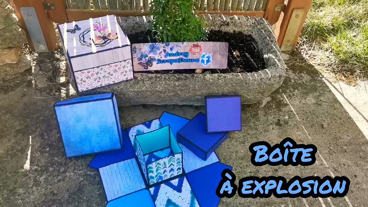 Tuto d'une boîte à explosion très gourmande by ScrapaDoune