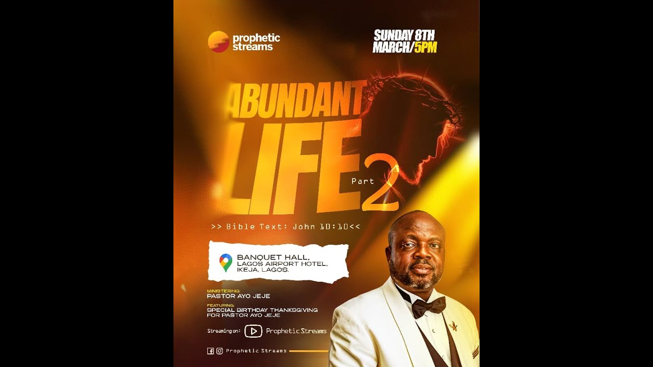 March Edition | ABUNDANT LIFE PT 2 | Prophetic Streams | 8th March 2026