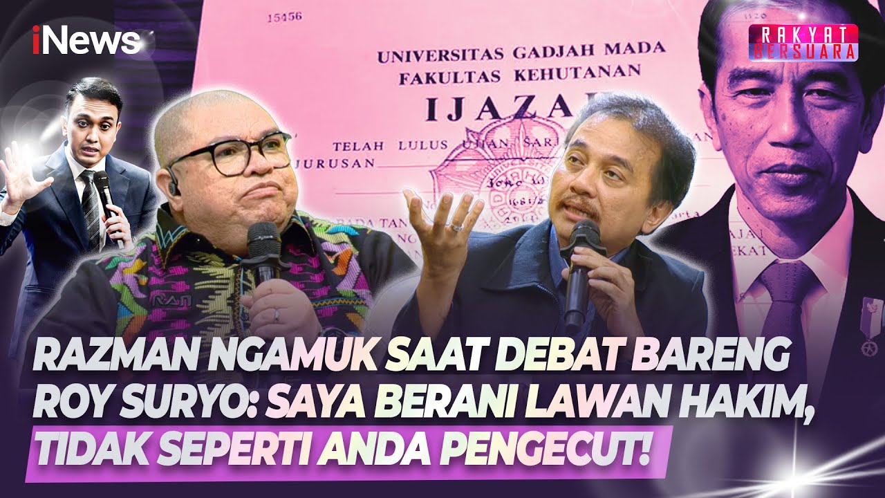 Debat Sengit dengan Roy Suryo, Razman Murka: Saya Berani Lawan Hakim! | Rakber 3/2