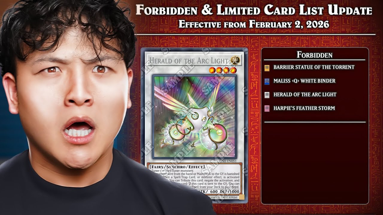 THIS BANLIST IS HUGE - Official 2026 Yu-Gi-Oh! Forbidden & Limited List Update!