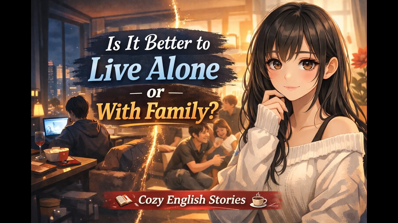 Is It Better to Live Alone or With Family? | Relaxing English