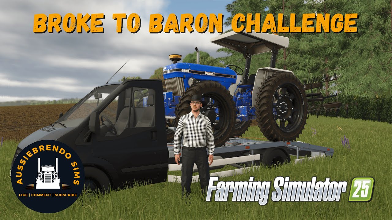 Chickens, Contracts and Seeding! Oh My! | Broke To Baron Challenge Episode 2 | Farming Simulator 25