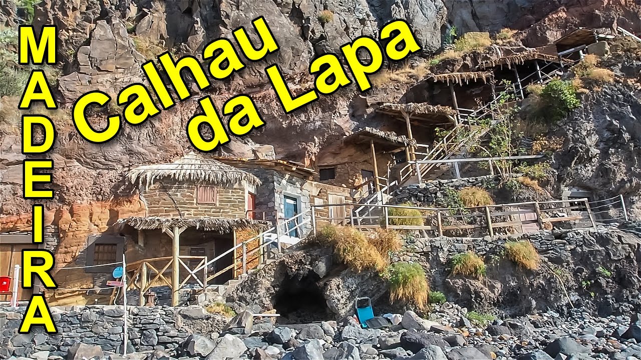 Madeira, Calhau da Lapa - Paikka, jossa on kallioon louhittuja asuntoja. 050.