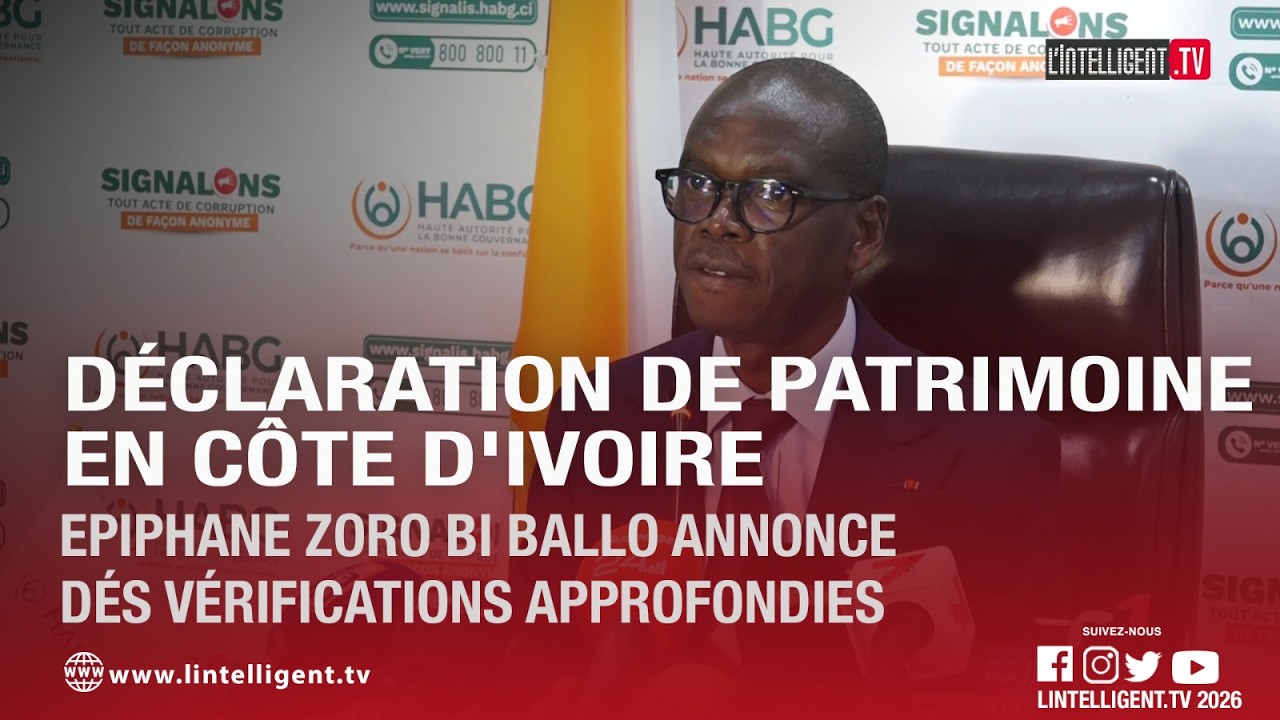 Déclaration de patrimoine en Côte d'Ivoire : Epiphane Zoro Bi Ballo annonce dés vérifications