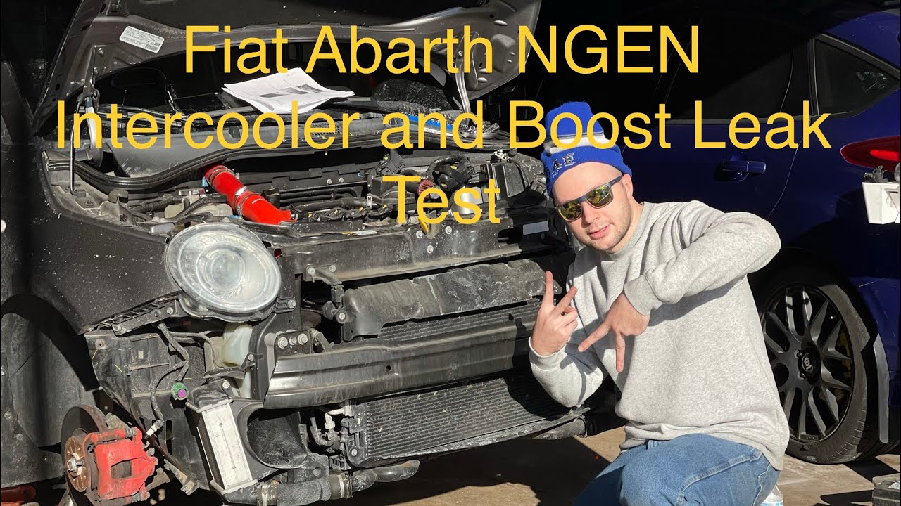 Fiat Abarth Gets Upgraded Intercooler And Boost Leak Test!