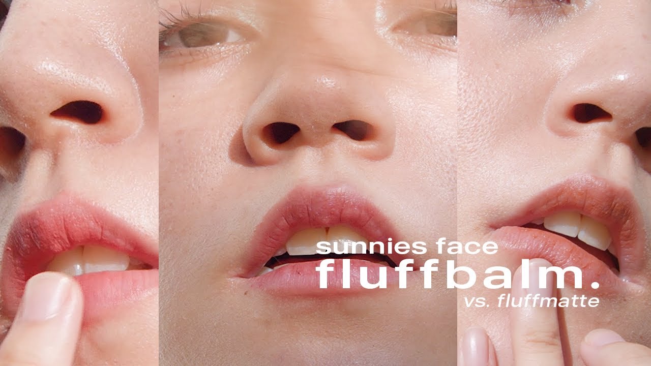 Sunnies Face Fluffbalm complete swatches + review vs. Fluffmatte