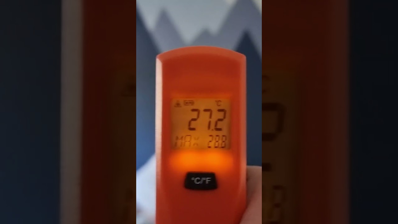 UK house in a heatwave - designed to hold on to heat - results in extreme temperature differences.