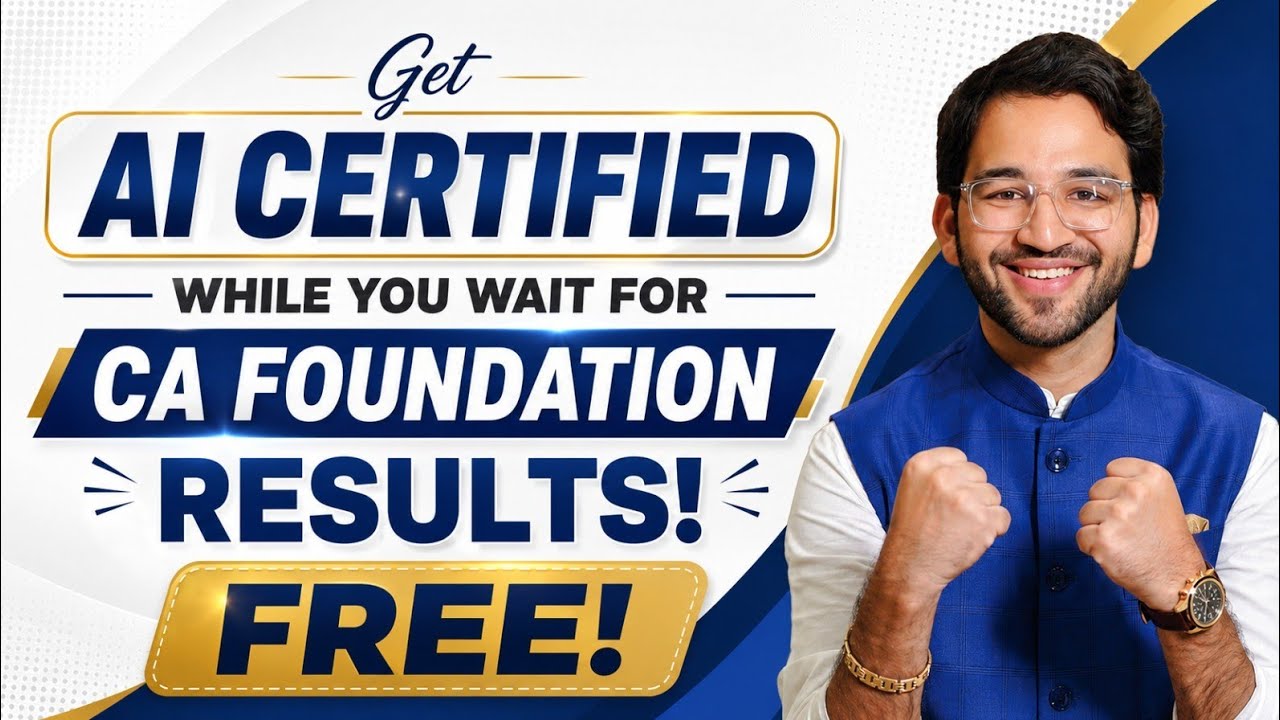 AI Course is now ALMOST FREE!! Watch this before CA Foundation results | CA Shubham Singhal