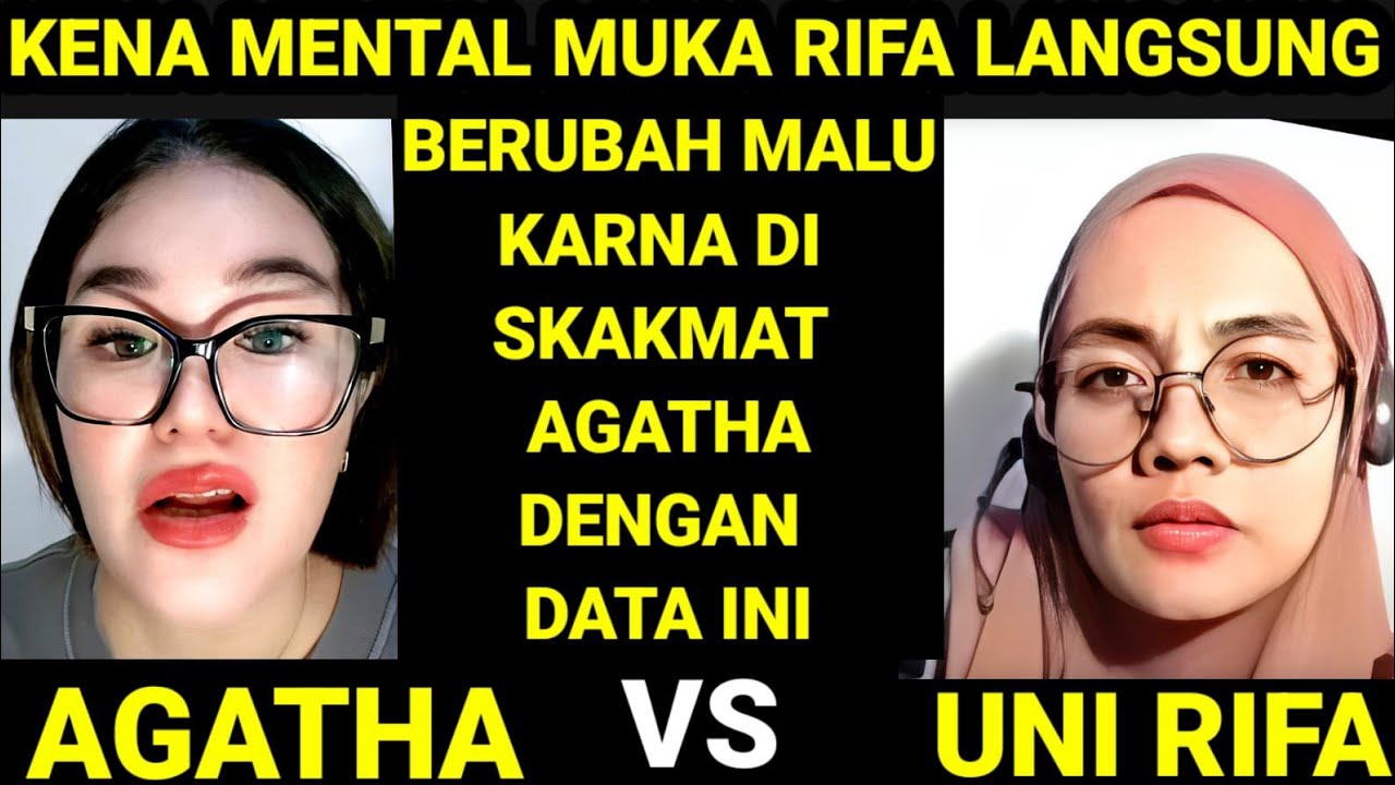 KENA MENTAL MUKA RIFA LANGSUNG BERUBAH AKIBAT DI SKAKMAT AGATHA DENGAN DALIL INI