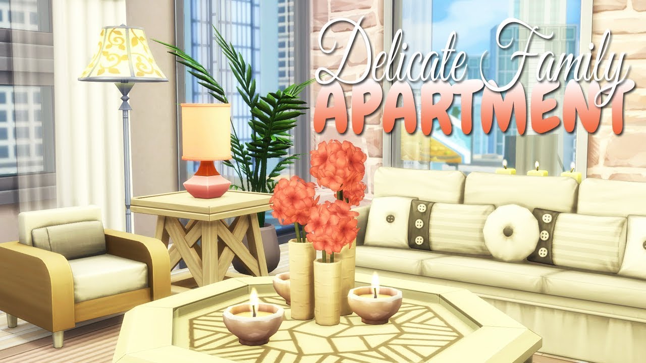 DELICATE FAMILY APARTMENT Renovation | The Sims 4: Speed Build (NO CC)