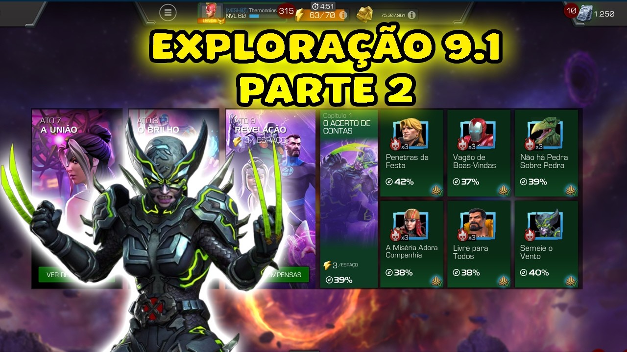 ATO 9.1 EXPLORAÇÃO (PARTE 2) - MARVEL TORNEIO DE CAMPEÕES