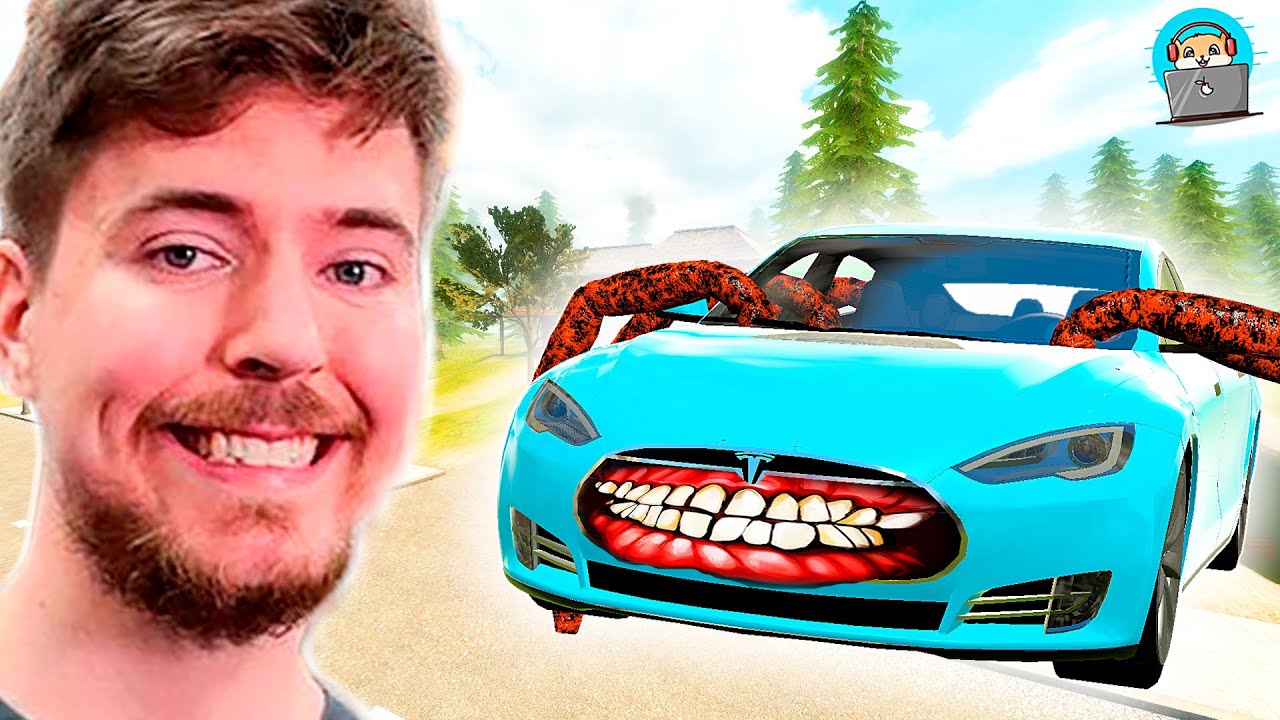 🐹 TESLA EATER ATE MRBEAST in Garry's Mod. Hamster TV
