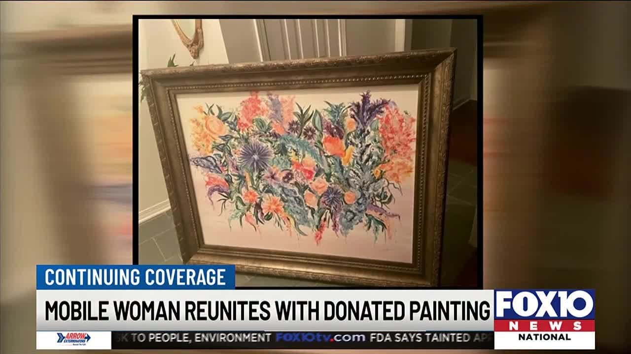 Woman gives painting back to owner after it was accidentally donated to Mobile thrift shop
