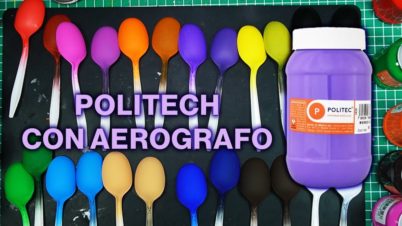 Cómo Usar Pinturas Politech en Aerógrafo en SOLO 5 MINUTOS 🎨