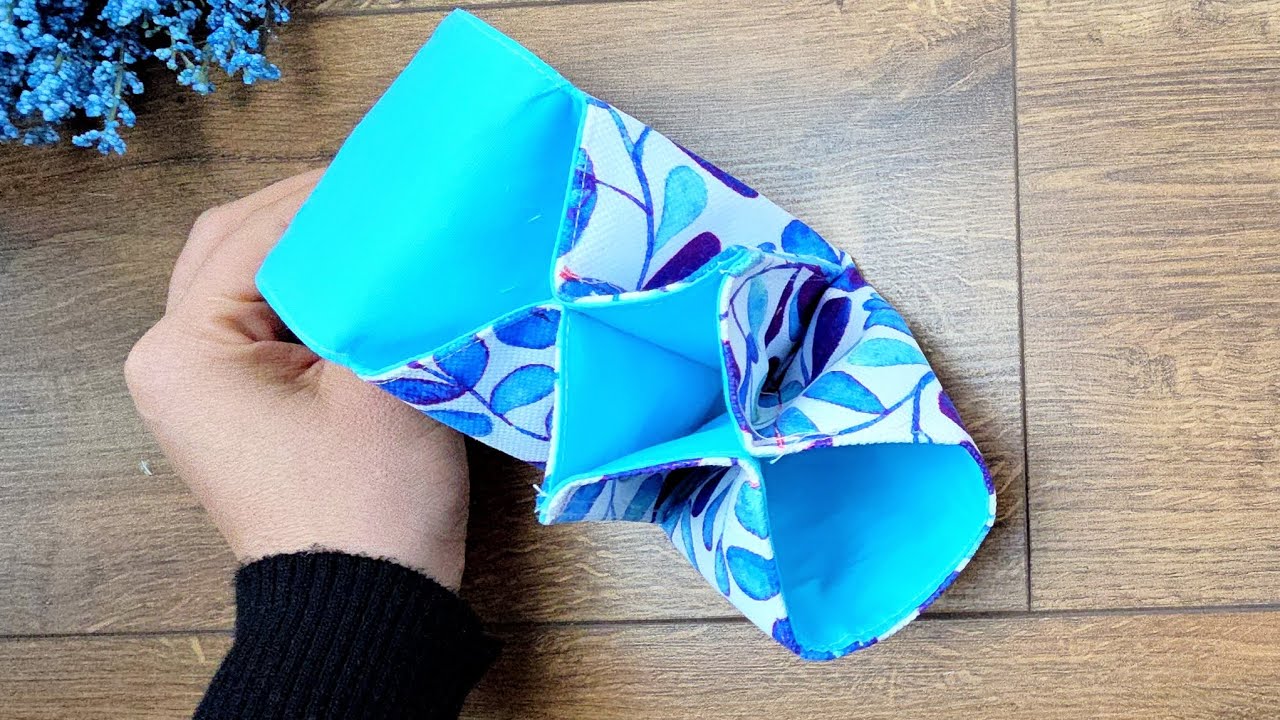 How to sew a 3-compartment mini card and money wallet in the easiest way?