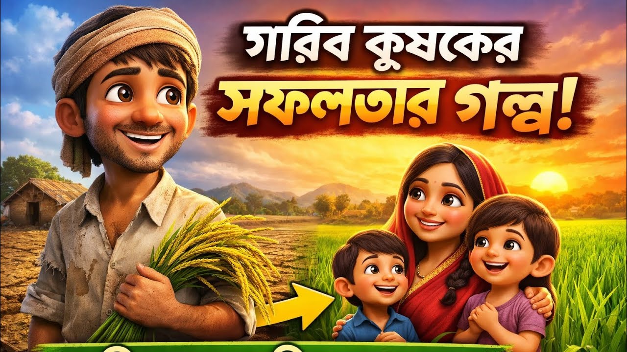 গরিব কৃষকের সফলতার গল্প | পরিশ্রম আর বিশ্বাসের জয় | 3D Bangla Story