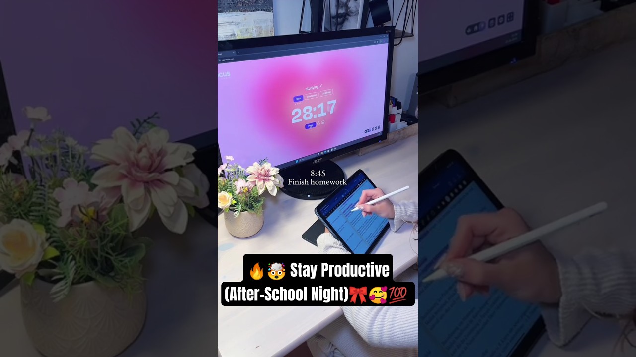 🧖‍♀️ Romanticizing My School Night Routine🌙 | Aesthetic & Relaxing Evening Vibes ✨