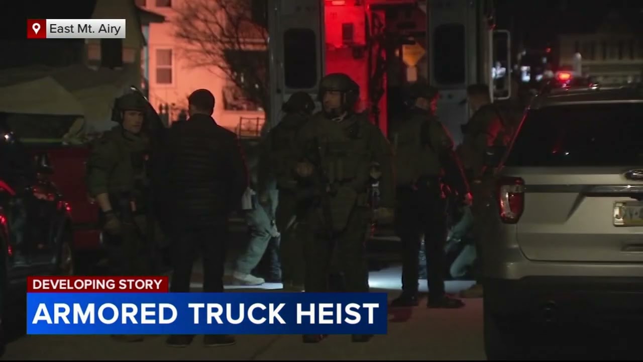 Philadelphia armored truck heist leads to SWAT situation in suburban Ambler, Pa.