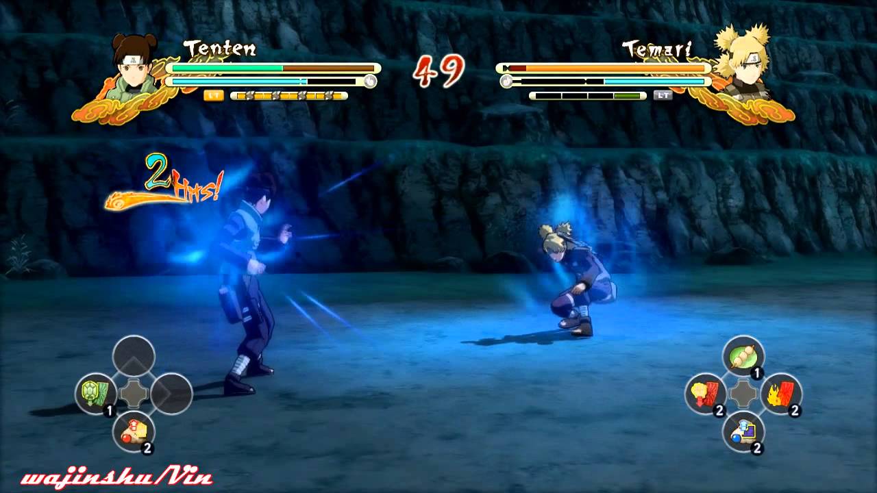 Naruto Ultimate Ninja Storm 3 Tenten (War) vs Temari (War)