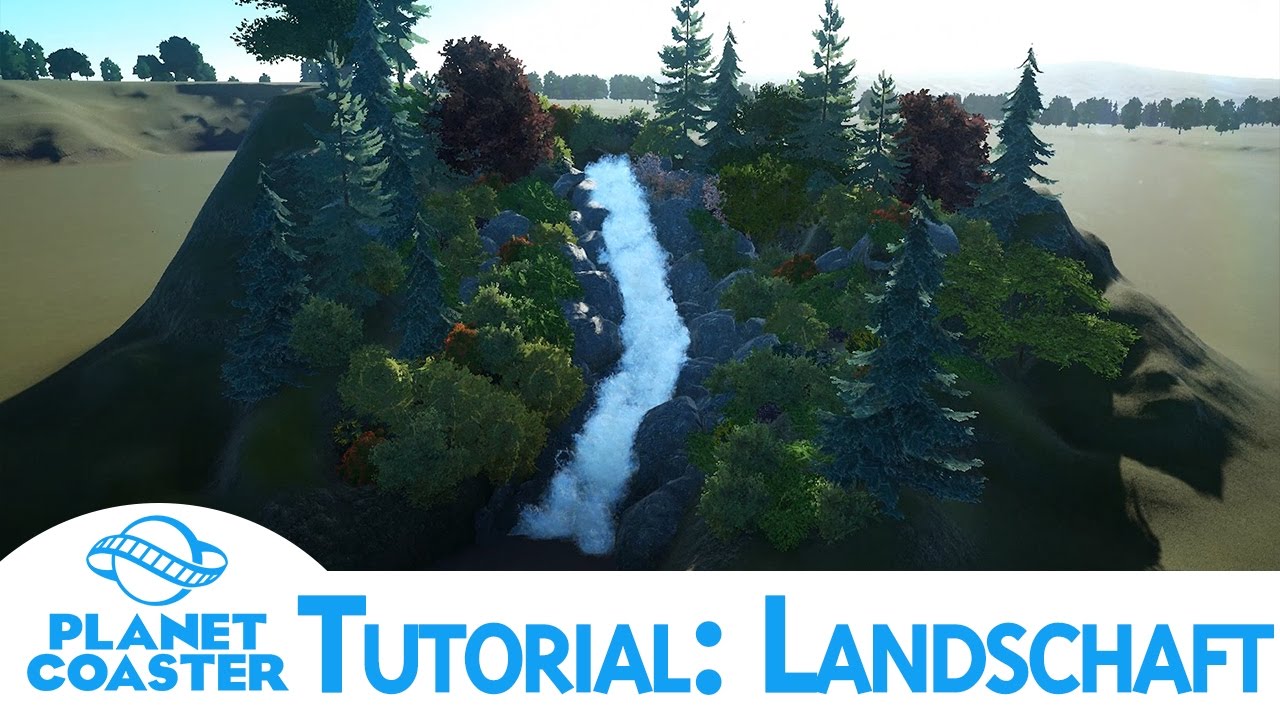 Planet Coaster | Tutorial: Landschaft / Wasserfall | Deutsch