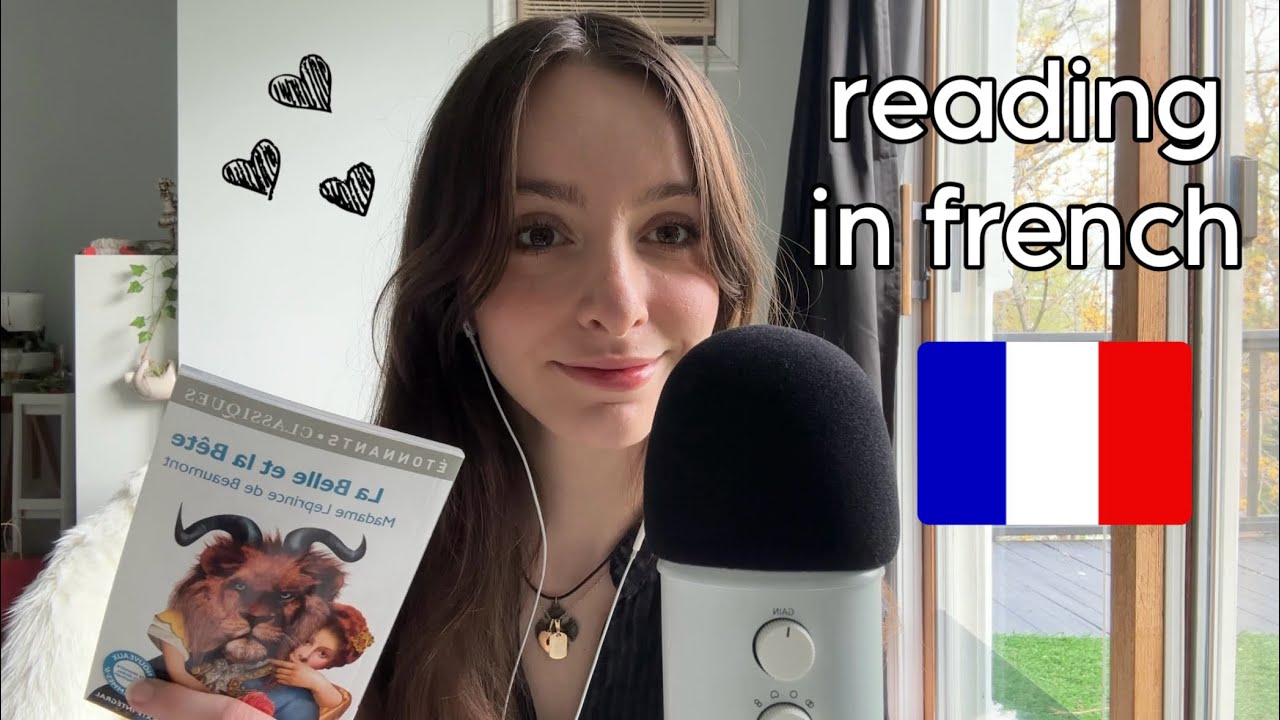 Reading in French ASMR (Beauty and the Beast) 🤍