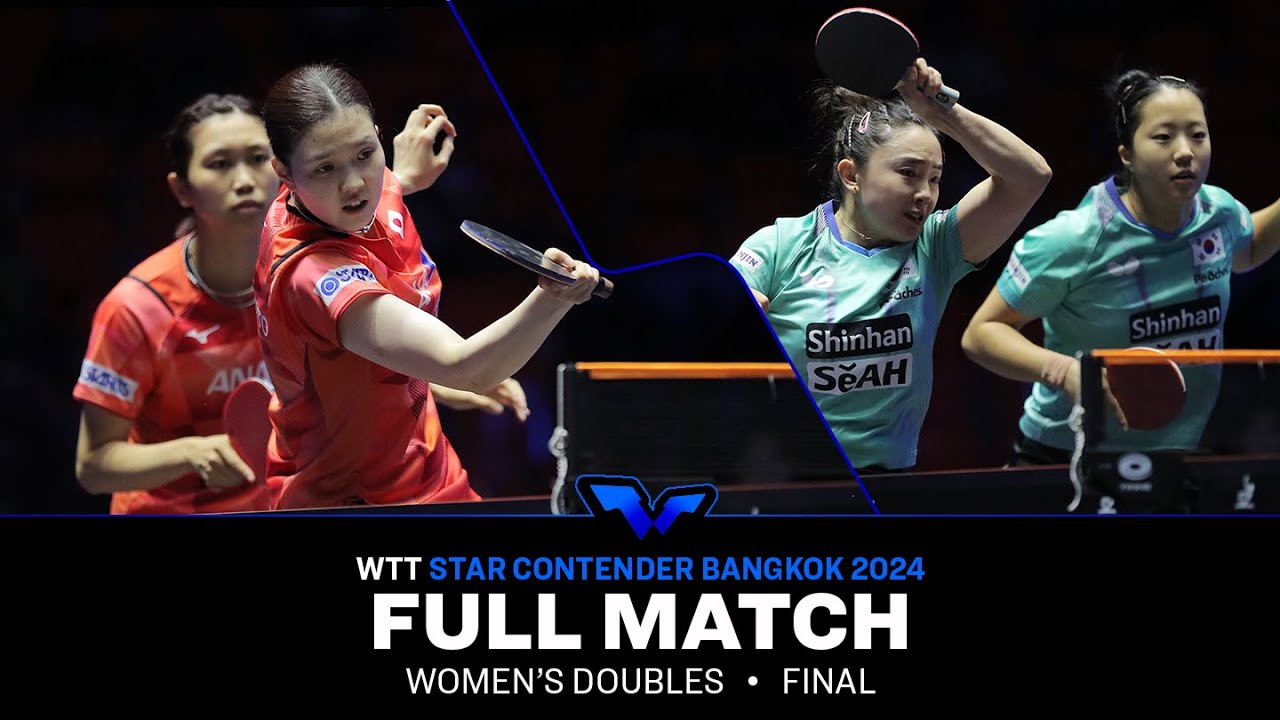FULL MATCH | Hashimoto/Sato vs Jeon/Shin | WD F | #WTTBangkok 2024