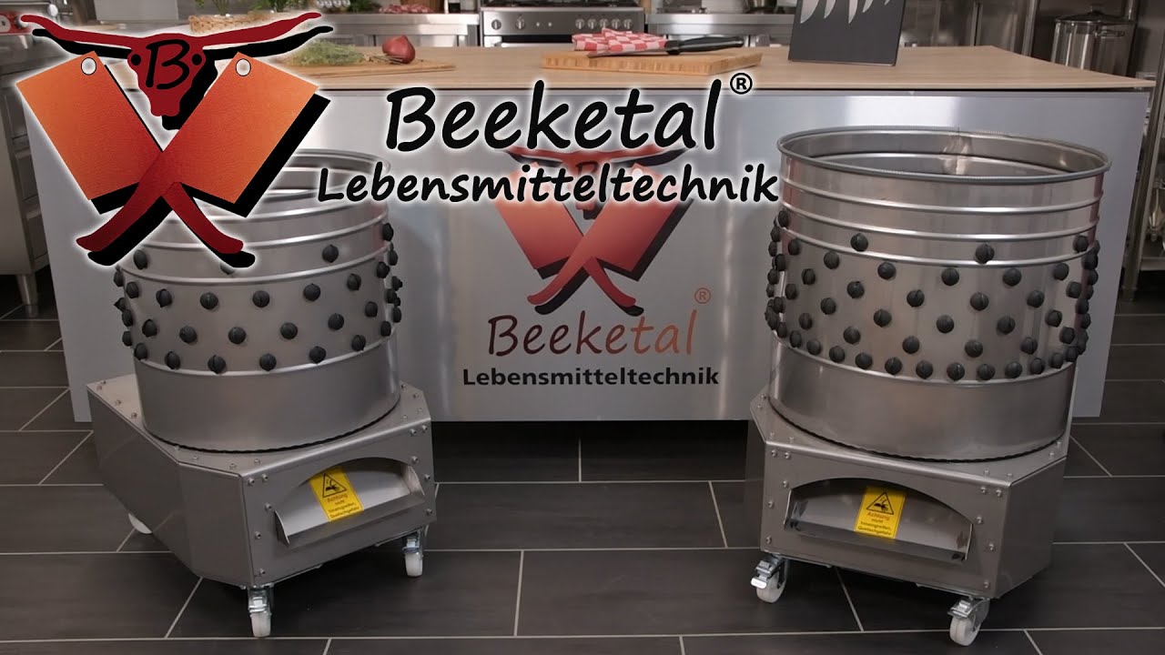Beeketal Geflügelrupfmaschine Rupfmaschine Nassrupfmaschine Premium
