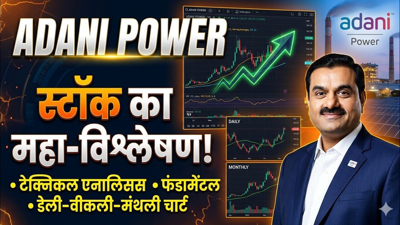अदानी पावर का सच! Technical + Fundamental Analysis | Daily Weekly Monthly Chart | Desi Swing Trader