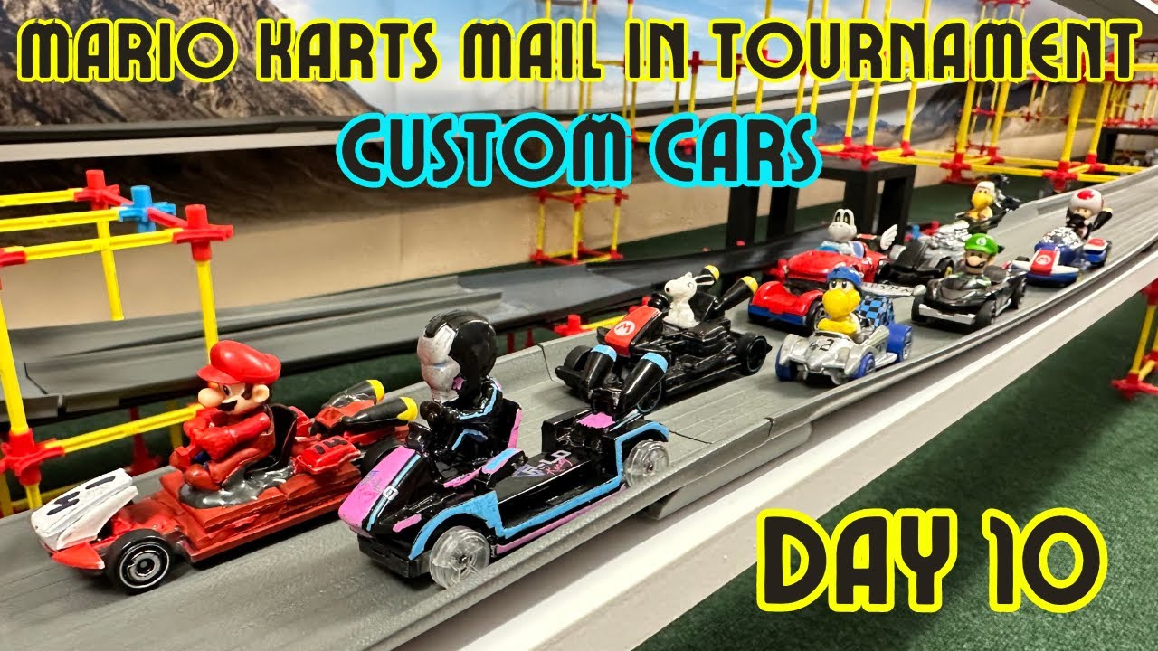 DIECAST CARS RACING | CUSTOM MARIOKARTS |MAIL IN TOURNAMENT | DAY 10