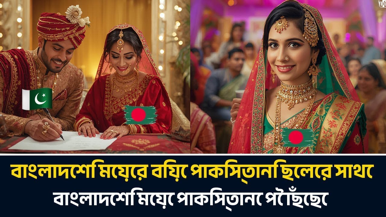 বাংলাদেশি মেয়ের বিয়ে পাকিস্তানি ছেলের সাথে || বাংলাদেশি মেয়ে পাকিস্তানে পৌঁছেছে