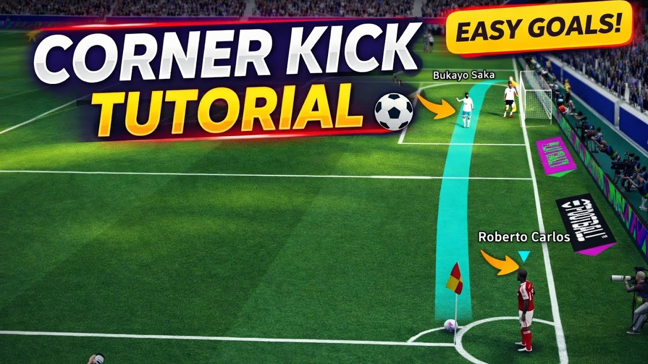 Perfect Corner Kick Tutorial in eFootball 2026 | Score Every Time ⚽