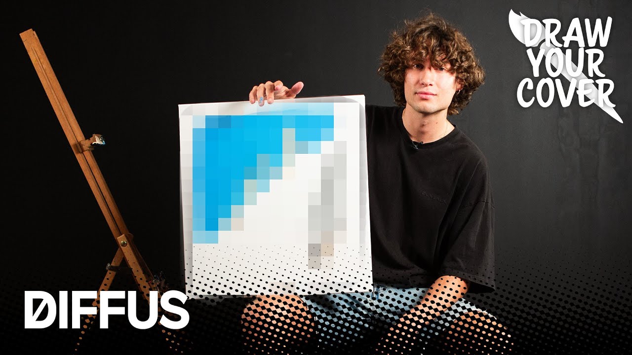 Jeremias malt das Album-Cover von „Von Wind und Anonymität“| DIFFUS