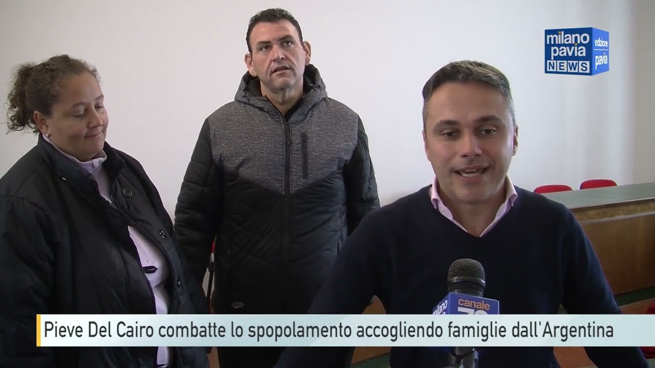 Pieve Del Cairo combatte lo spopolamento accogliendo famiglie dall'Argentina