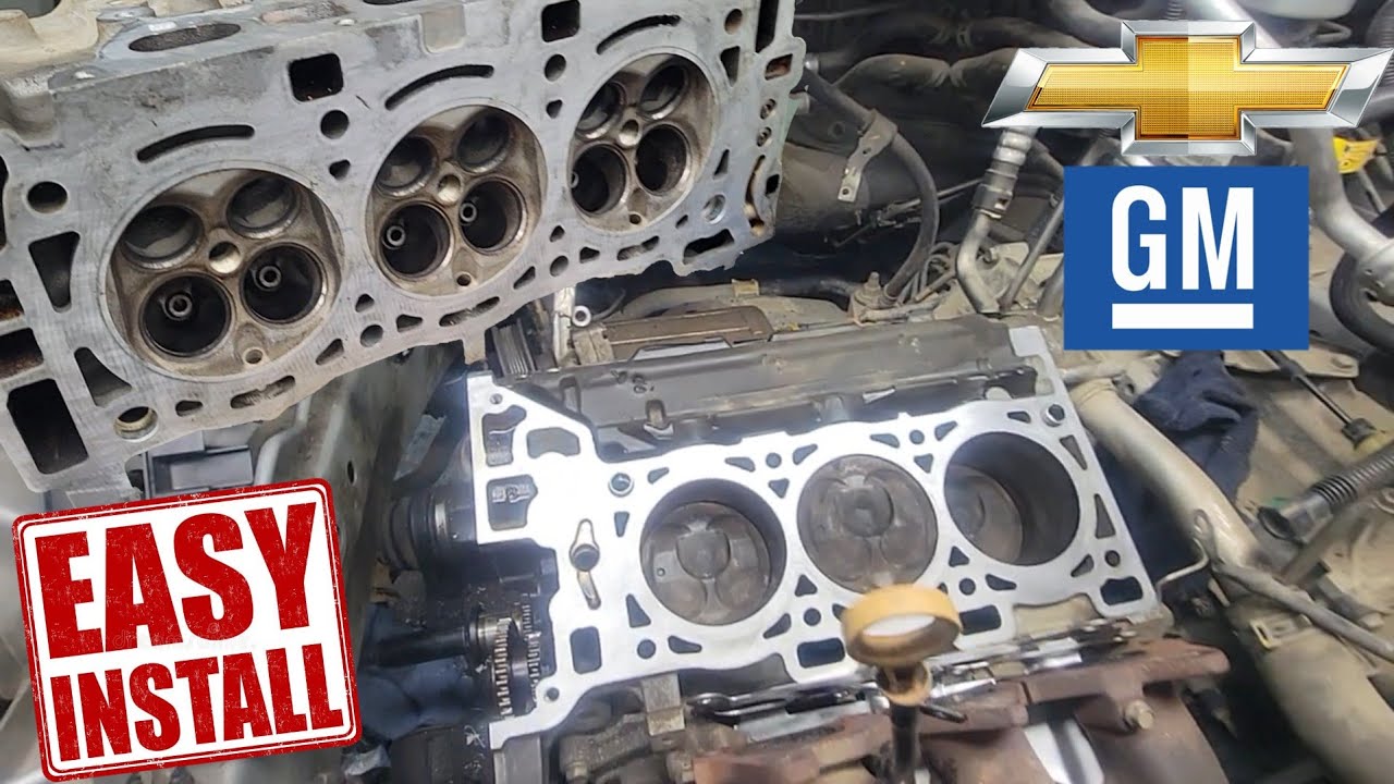 Gmc Acadia 3.6L Both Cylinder Heads Install [Easy Step Procedure D.i.Y] 