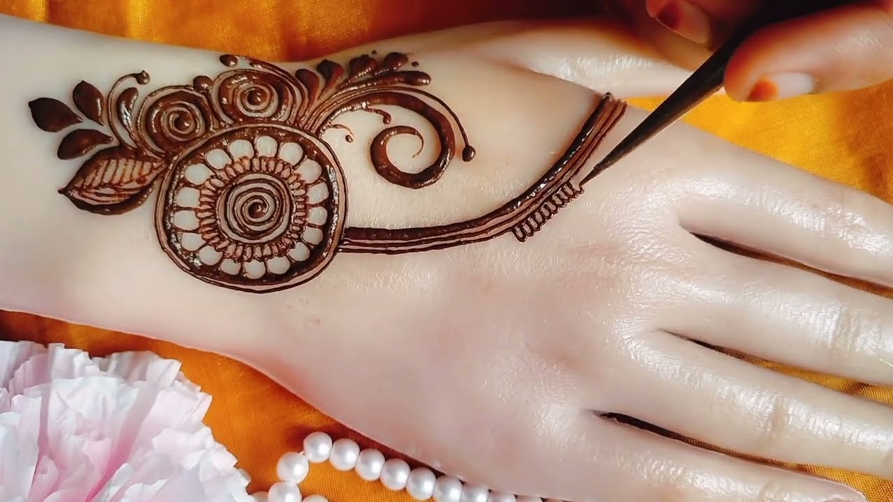 Very beautiful Back Hand Mehndi Design Simple|Mehndi ka Design|Simple Mehndi Design tutorial|henna