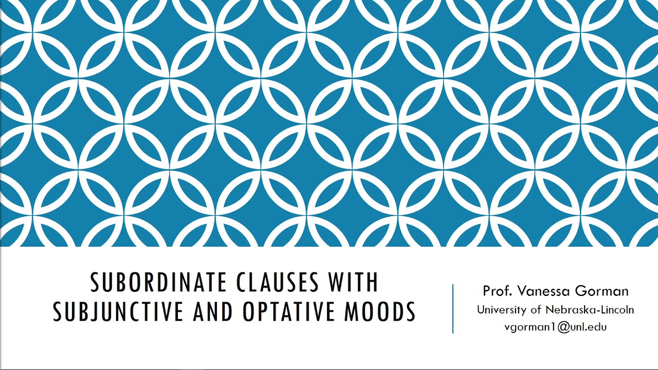 Moods in Subordinate Clauses in Greek