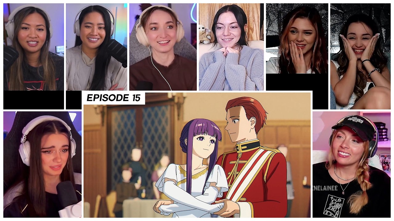 [GIRLS REACT] Stark dances with Fern | Frieren Ep 15 Girl Reaction Mashup