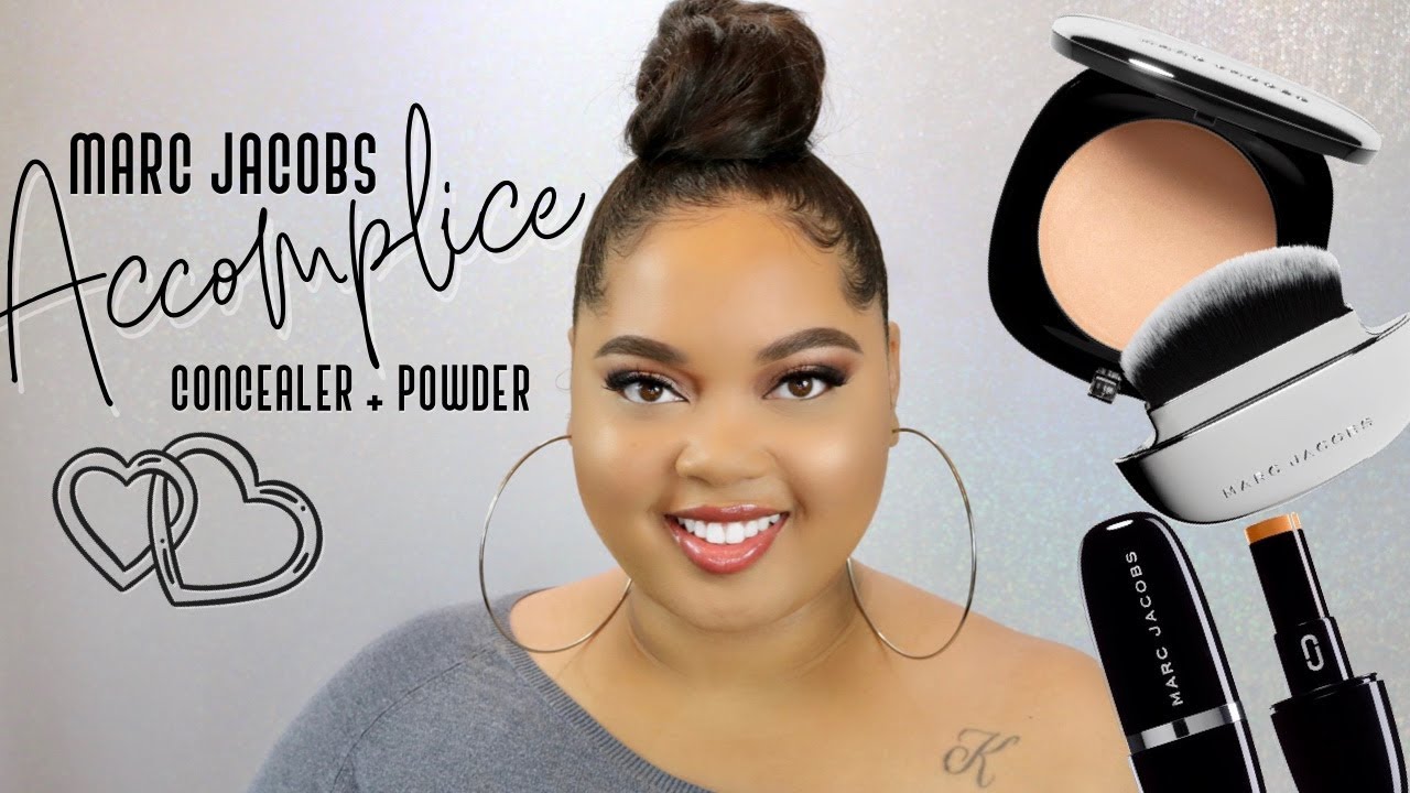 Marc Jacobs ACCOMPLICE Instant Blurring Beauty Powder & Concealer Review + Demo