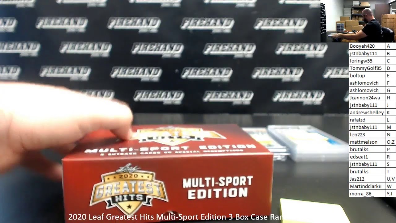 LIVE Group Case & Box Breaks with Firehand Cards