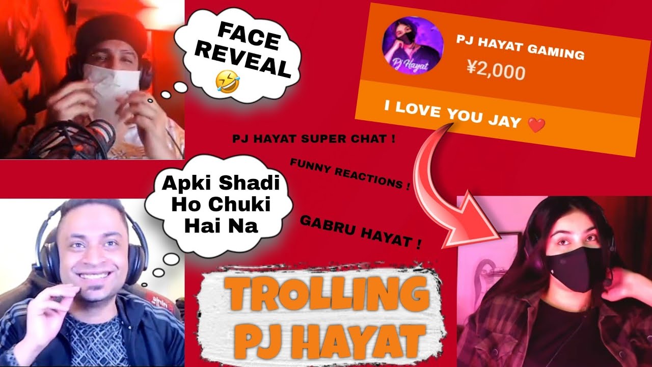 PJ HAYAT Super Chat Mr Jay Plays Reactions & Desi Gabru Trolling I'm gabru Hayat !