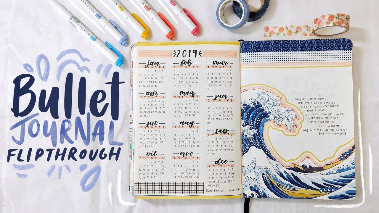 Full bullet journal flip through