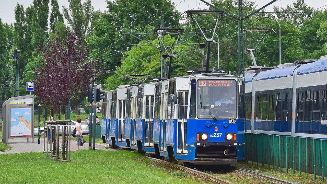 Konstal 105Na #RZ237+RZ238+RZ230 - MPK Kraków (Przejazdy, 52)