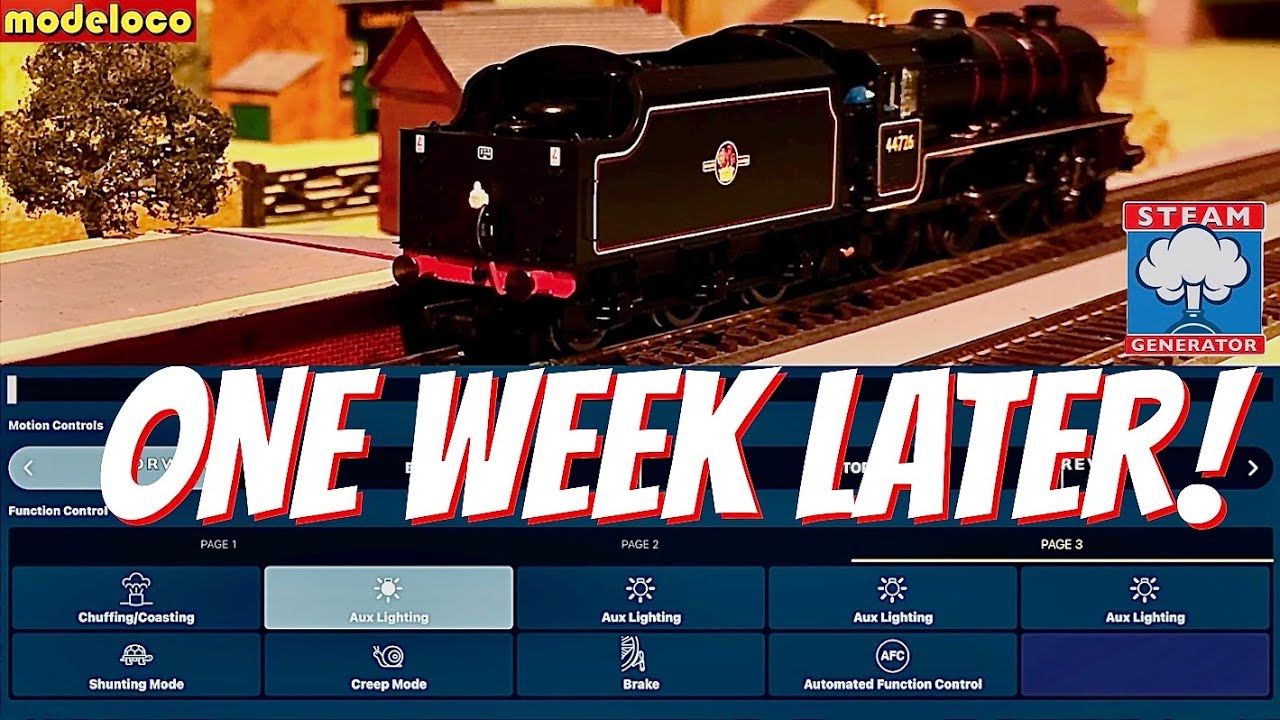 Hornby BLACK 5 with STEAM ONE WEEK LATER! | ml60b