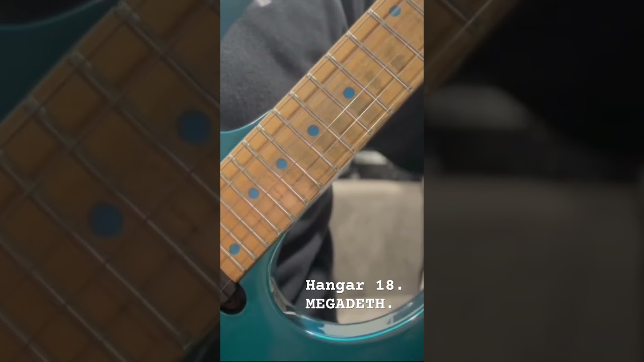 Playing some Hangar 18 solos 🤘 