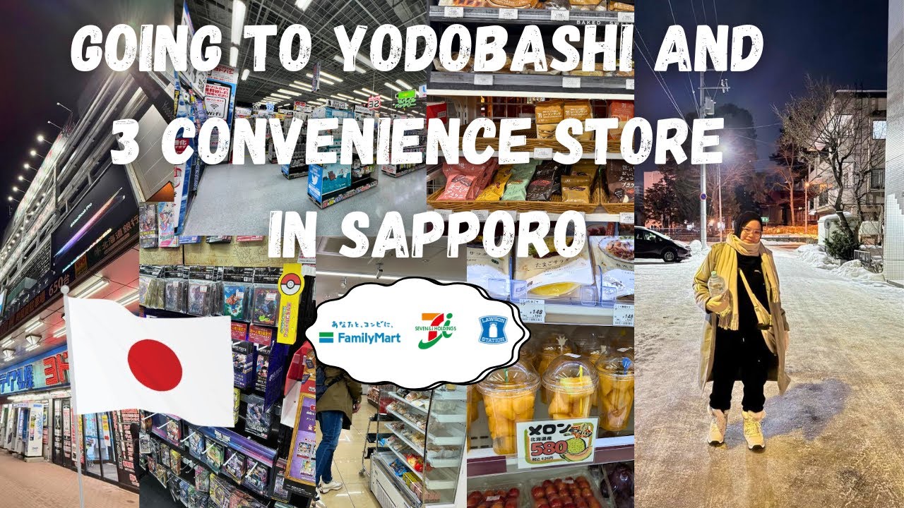 Sapporo - Japan 🇯🇵 [PART 2] | What We Found at Yodobashi & Japanese Konbini in Sapporo! 🤯🍱 🌸