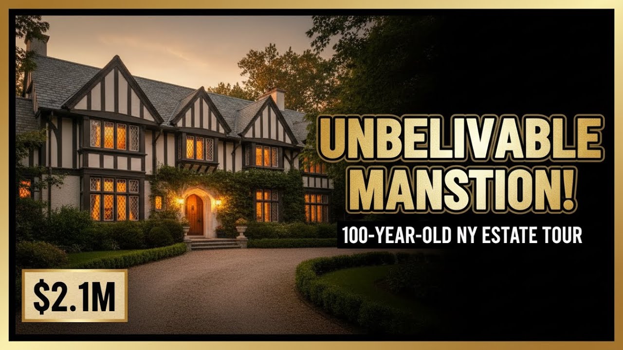 This 100-Year-Old Tudor Mansion Will Leave You Speechless | $2,100,000 NY Estate Tour