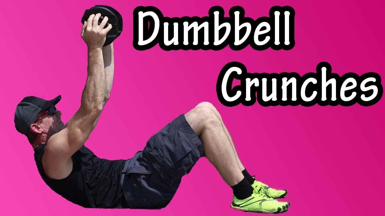 Beginner Dumbbell Crunch Up - How To Do Dumbbell Ab Crunches - Dumbbell Weighted Crunches