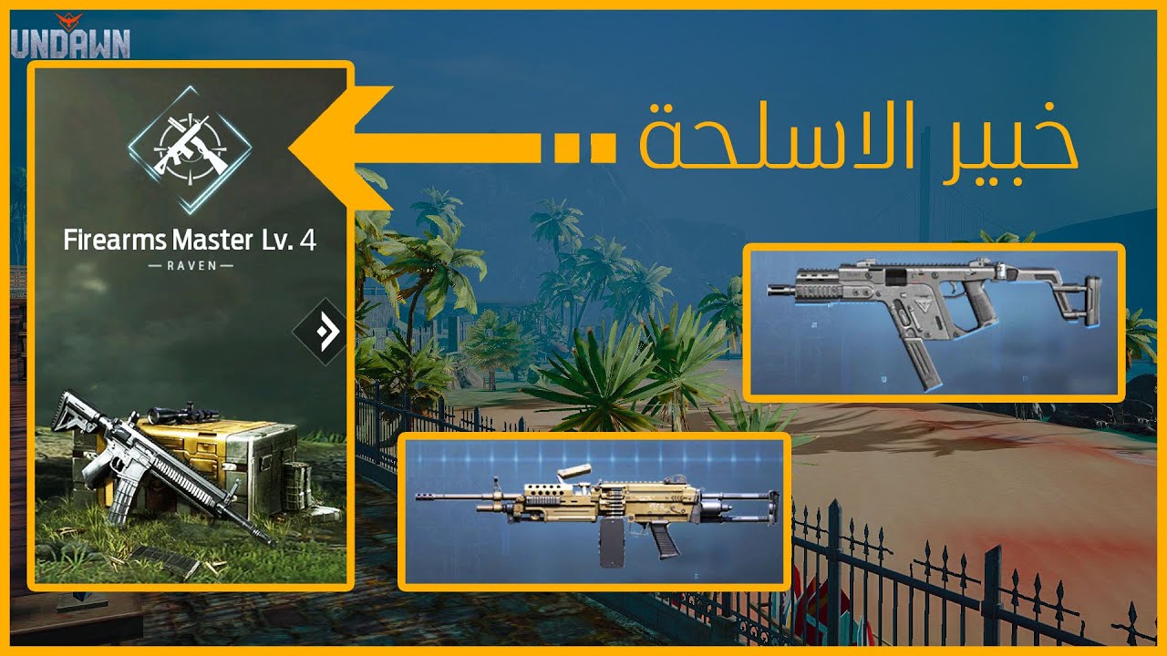 فتح مهنة خبير الاسلحة وتطوير المستوى undawn