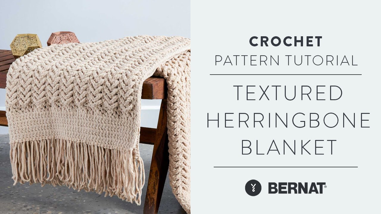 Мастер-класс по вязанию крючком одеяла в ёлочку от The Crochet Crowd