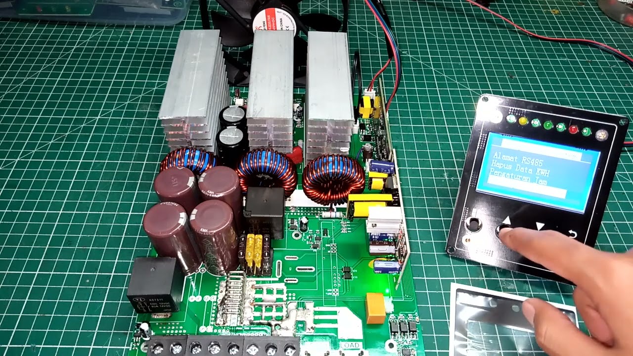 260203QCHVGH2P test uji kit MPPT ratting 80A tanpa casing siap pakai rakitan lokal SCC 